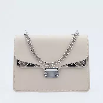 Сумка женская TEXTURA, мессенджер, маленький размер, цвет бежевый