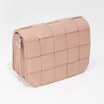 Сумка-мессенджер на клапане, цвет розовый