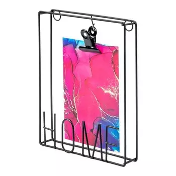 Металлическая фоторамка «Дом», 15.5320 см, цвет чёрный