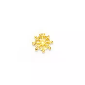 Металлическая фурнитура POLE «Штурвал золотой», 4 шт