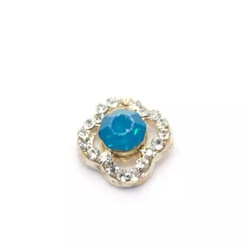 Металлическая фурнитура TNL «Бирюза большая», 4 шт