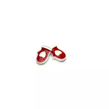 Металлическая фурнитура TNL «Варежки красные», 2 шт