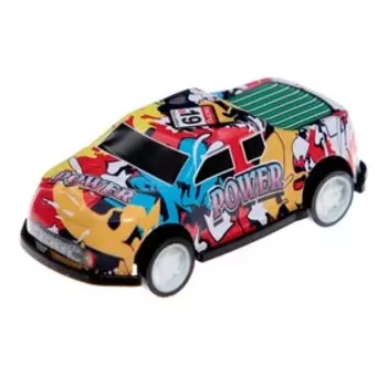 Новогодняя игрушка-сюрприз. Металлическая машина в шаре, цвета МИКС