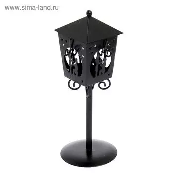 Металлический подсвечник на 1 свечу «Предложение», чёрный, 2499 см