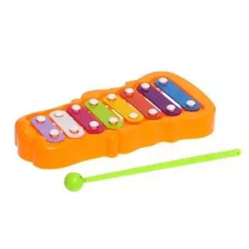Металлофон фигурный, цвет оранжевый
