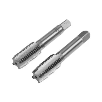 Метчики метрические ручные ТУНДРА, М142 мм, комплект из 2 шт.