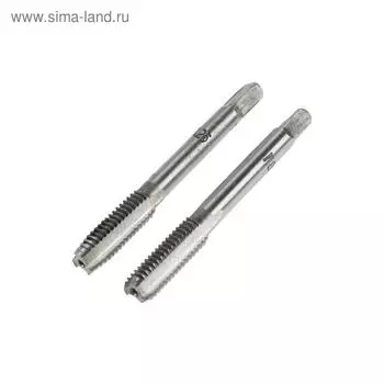 Метчики метрические ручные ТУНДРА, М81.25 мм, комплект из 2 шт.