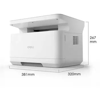 МФУ, лаз ч/б печать Deli Laser M2000DNW, 1200x1200 dpi, 25 стр/мин, А4, Wi-Fi, белый