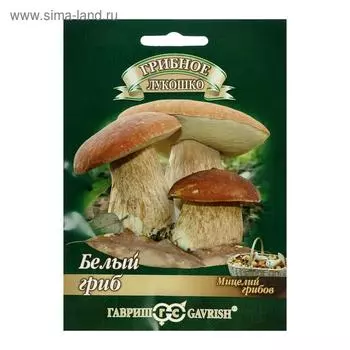 Семена Мицелий "Белый гриб", ц/п, на зерновом субстрате, 15 мл