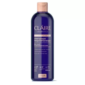 Мицеллярная вода Claire Cosmetics Collagen Active Pro, смягчающая, 400 мл