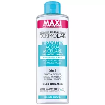 Мицеллярная вода DERMOLAB MOISTURIZING MICELLAR CLEANSING WATER 6 IN 1, увлажняющая, 400 мл 100388