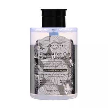 Мицеллярная вода Grace Day с древесным углём, 500 мл