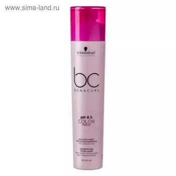 Мицеллярный бессульфатный шампунь Schwarzkopf Professional BC pH 4.5 Color Freeze, 250 мл