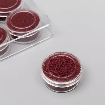 Микробисер стекло "Бурый" набор 10 гр