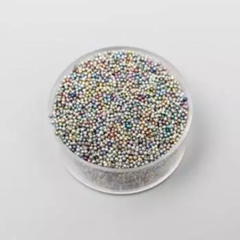 Микробисер стекло "Серебристый" набор 10 гр