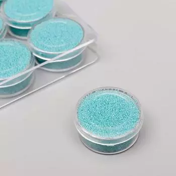 Микробисер стекло "Сизый" набор 10 гр