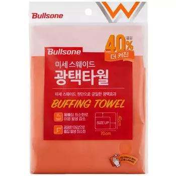 Микрофибра BULLSONE, для полировки кузова, 40 х 70 см