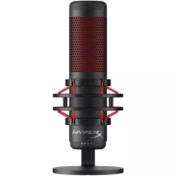 Микрофон проводной HyperX QuadCast (HX-MICQC-BK) 3м черный