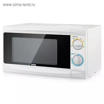 Микроволновая печь BBK 20MWS-703M/W, 700 Вт, 20 л, белая