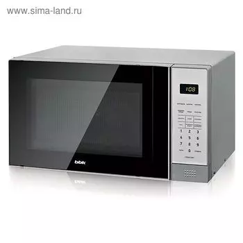 Микроволновая печь BBK 20MWS-729S/BS, 700 Вт, 20 л, серебристый/черный