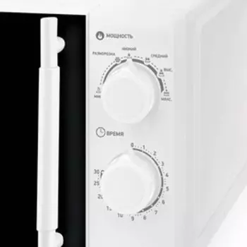 Микроволновая печь BBK 20MWS-771M/W-M, 700 Вт, 20 л, 6 режимов, чёрно-белая