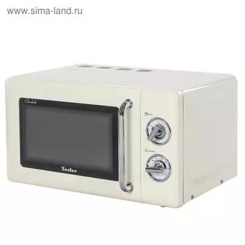 Микроволновая печь Tesler MM-2045 BEIGE, 700 Вт, 20 л, 6 режимов, таймер, бежевая