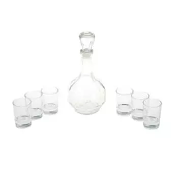 Мини-бар 7 предметов Гладье: графин 500 мл + стопки 50 мл