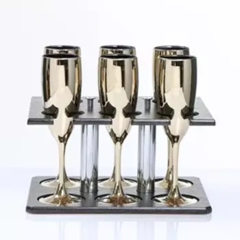 Мини-бар "Барокко с напылением" 6 фужеров 170мл