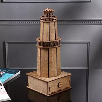 Мини-бар деревянный "Маяк", 20х19х11 см, светлый