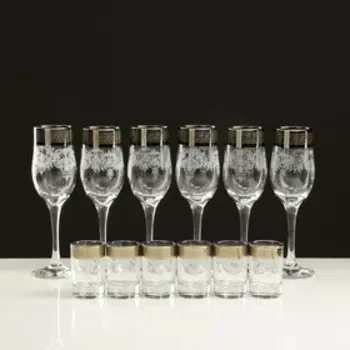 Мини-бар "Изящный" 12 предметов, под шампанское, гравировка 200/50 мл