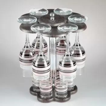 Мини-бар "Кофейный" 12 предметов, художественная роспись 200/50 мл