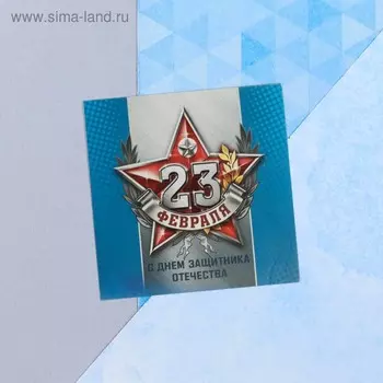 Мини-открытка «23 февраля», 77 см