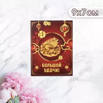 Мини-открытка «Большой удачи!», 97 см