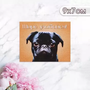 Мини-открытка «Шире улыбайся!» 97 см