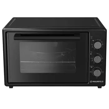 Мини-печь MAUNFELD MMO-373MB01, 1000 Вт, 3 режима, 37 л, чёрный