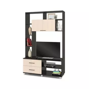 Мини-стенка Ева Е72 420х1200х1900 Венге/дуб млечный