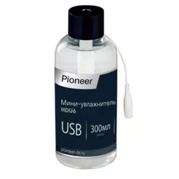 Мини-увлажнитель воздуха Pioneer HDU6, 2Вт, 300 мл, цвет прозрачный