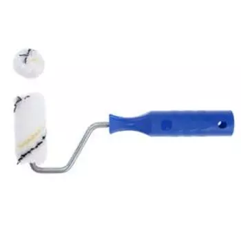 Мини-валик ТУНДРА, микрофибра, 60 мм, рукоятка d=6 мм, d=15 мм, ворс 9 мм