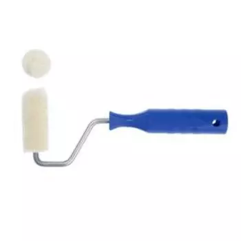 Мини-валик ТУНДРА, велюр, 60 мм, рукоятка d=6 мм, D=15 мм, ворс 5 мм