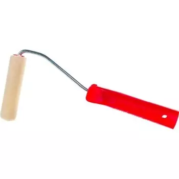 Мини-валик ЗУБР Эксперт 03536-10, велюр, 100 мм, рукоятка d=6 мм, D=15 мм, ворс 4 мм