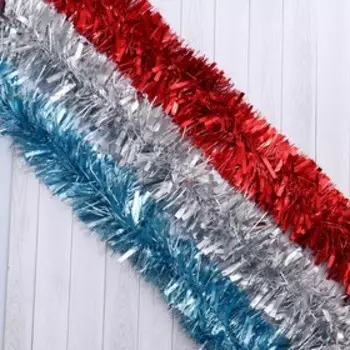 Мишура новогодняя «Зимнее волшебство. Блеск», d = 9 см, 200 см, МИКС