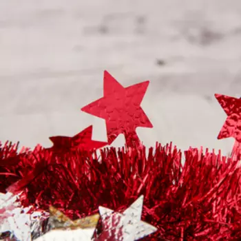 Мишура новогодняя «Зимнее волшебство. Марс», звёзды d=6 см, 200 см, МИКС