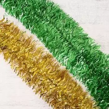 Мишура новогодняя «Зимнее волшебство. Широкая волна», d=19 см, 200 см, МИКС