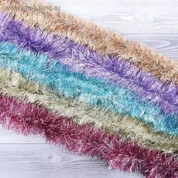 Мишура новогодняя «Зимнее волшебство. Снег», d=10 см, 200 см, МИКС