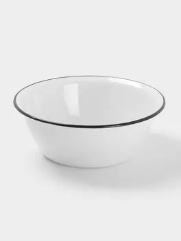 Миска эмалированная, 4 л, белая