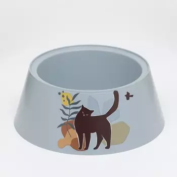 Миска "Cats" 700 мл, серый