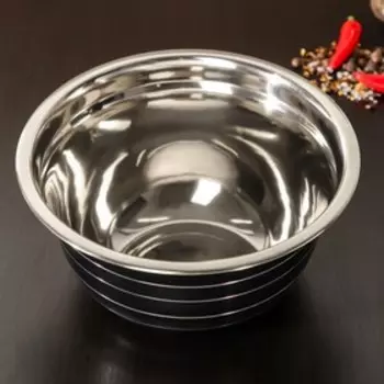 Миска Доляна Dark, 2,4 л, d=22 см, цвет чёрный