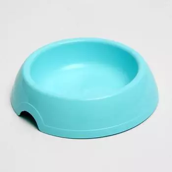 Миска для кошек и собак 200 мл, 14,5 х 3 см, голубой