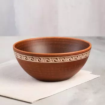 Миска для первых блюд, ангоб, декор, 0,7 л