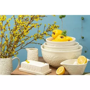 Миска для смешивания Liberty Jones Birds of Paradise, 4.2 л, цвет кремовый